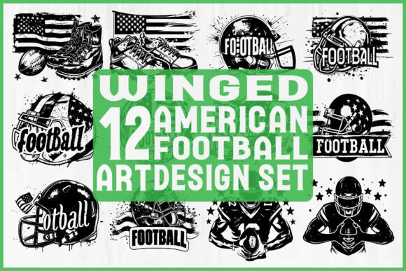 Download Winged American Football SVG Bundle - Premium Resources