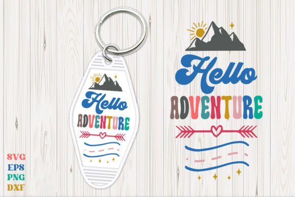 Download Hello Adventure Retro Keychain - Retro keychain Collection