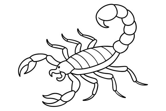 Download Scorpion Vector Coloring Page Image - Vector Collection