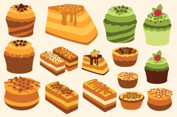 Download Cake Vector Set Collection - Vector Collection
