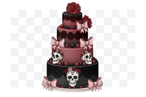 Download Gothic Coquette Birthday Cake PNG - Birthday cake Collection