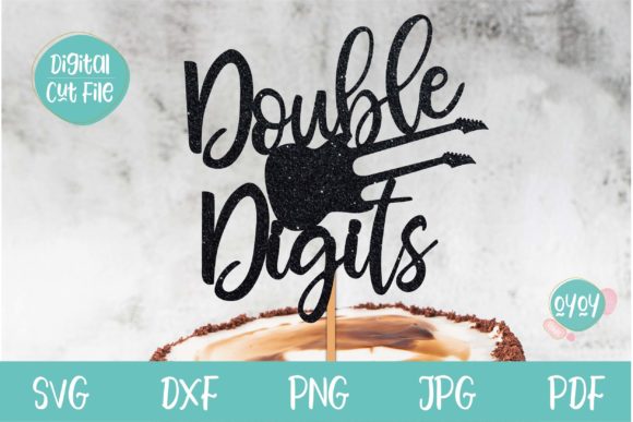 Download 10th Birthday Cake Topper with Guitar - Birthday cake Collection