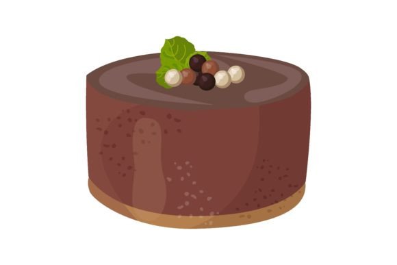 Download Chocolate Cake Vector Illustration. Cart - Vector Collection