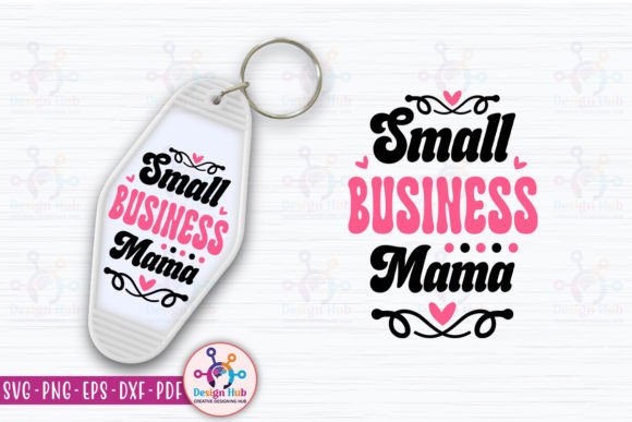 Download Small Business Mama Retro Keychain - Retro keychain Collection