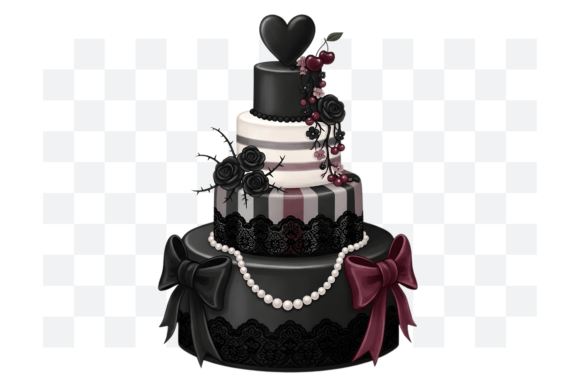 Download Gothic Coquette Birthday Cake PNG - Birthday cake Collection