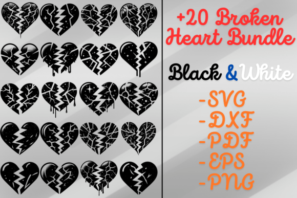 Download Broken Heart SVG Bundle - Heart svg Collection