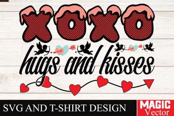 Download XOXO HUGS and KISSES SVG Cut File - Hugs and kisses svg Collection