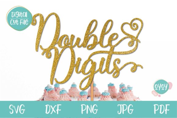 Download 10th Birthday Cake Topper with Heart - Birthday cake Collection