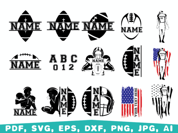 Download Football Player Svg, Football Name Svg - Premium Resources