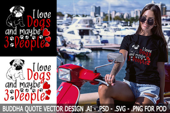 Download I Love Dogs - Free VECTOR DESIGN for POD - Vector Collection