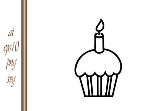 Download Stencil Cake Icon Doodle Cake Vector - Vector Collection