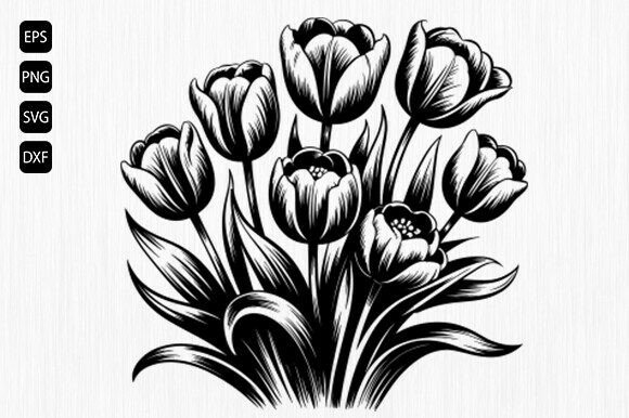 Download Tulip Flower SVG, Floral Heart Svg - Heart svg Collection