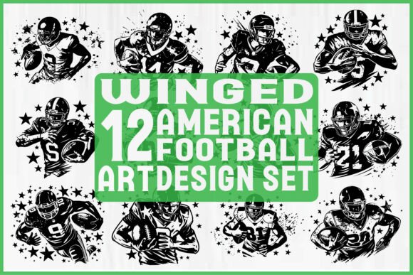 Download Winged American Football SVG Bundle - Premium Resources