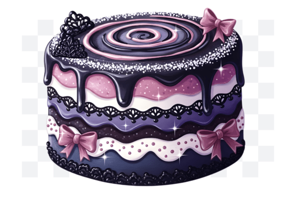 Download Gothic Coquette Birthday Cake PNG - Birthday cake Collection