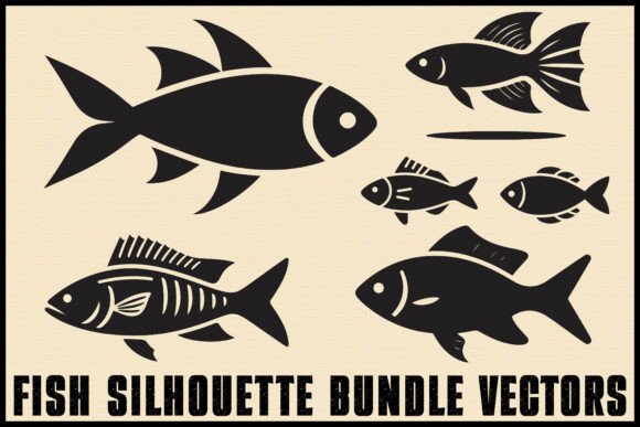 Download Fish Silhouette Vector Clipart Pack - Vector Collection