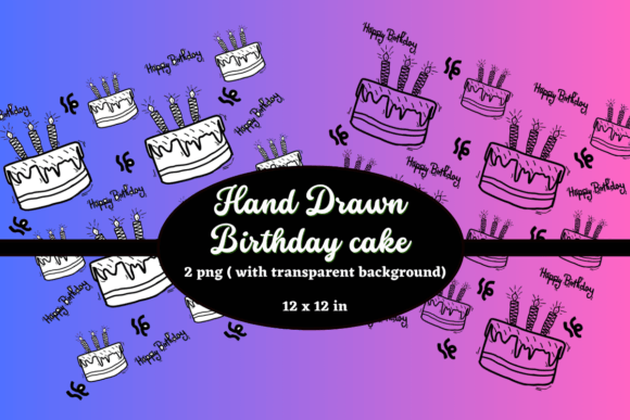 Download Hand Drawn Birthday Cake PNG - Birthday cake Collection